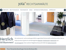 Tablet Screenshot of jota-rechtsanwaelte.de